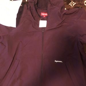 NWT Authentic Supreme 3M Reflective Zip Track Hooded Jacket!